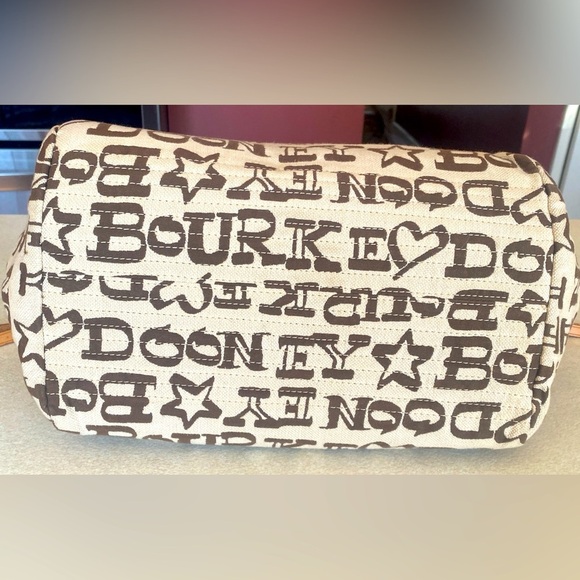 DOONEY & BOURKE Canvas and Leather Graffiti Purse, Authentic, Rare. EUC - Picture 11 of 11